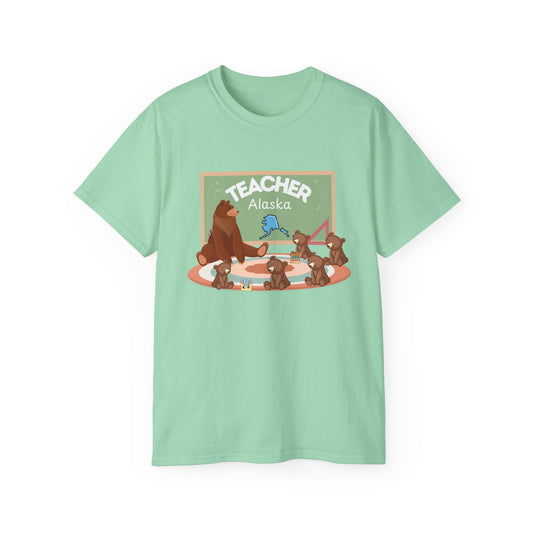 Alaska Brown Bear T-shirt for Teacher